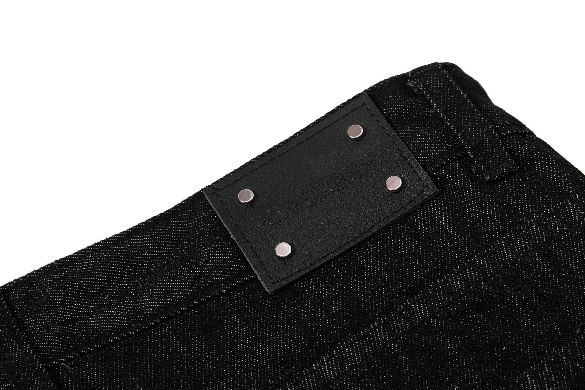 Omirad Rivet Chain Wide-Leg Denim Pants
