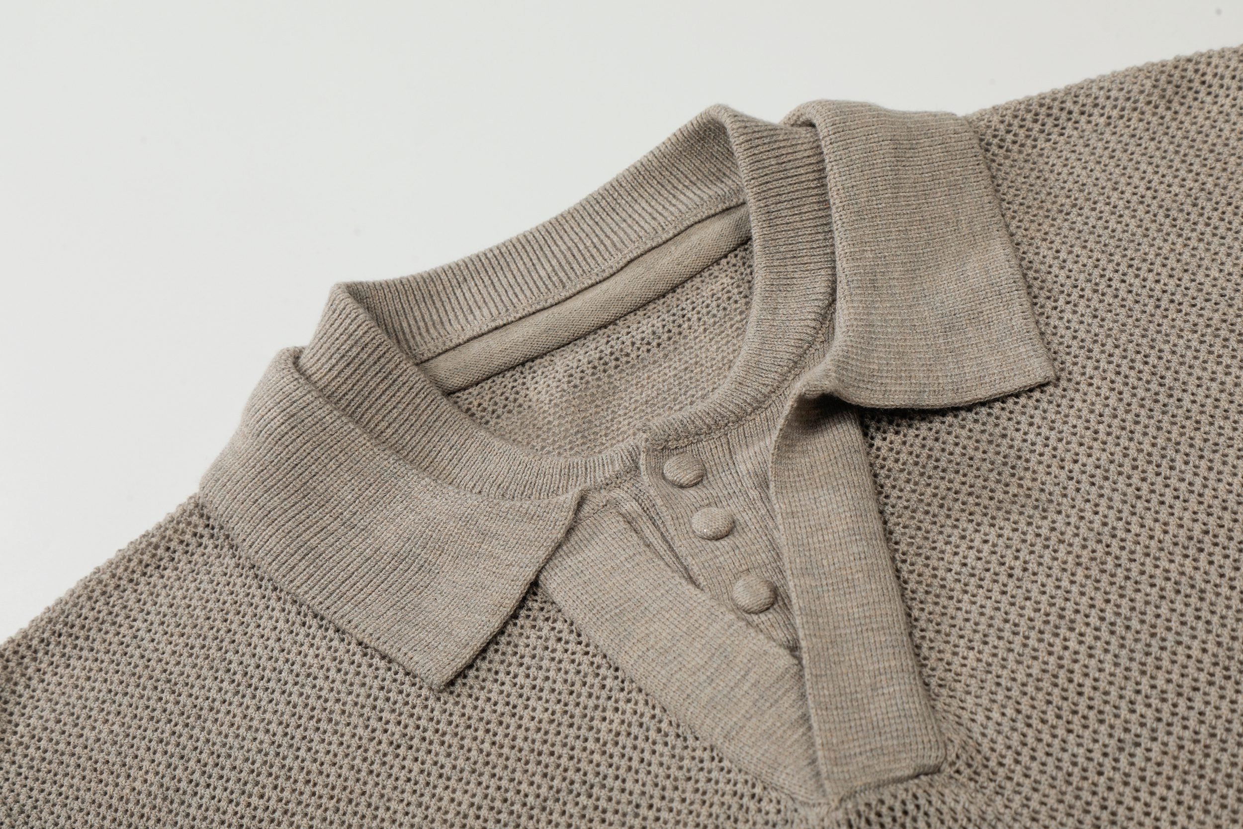 Omirad “Open Knit Polo Tee”