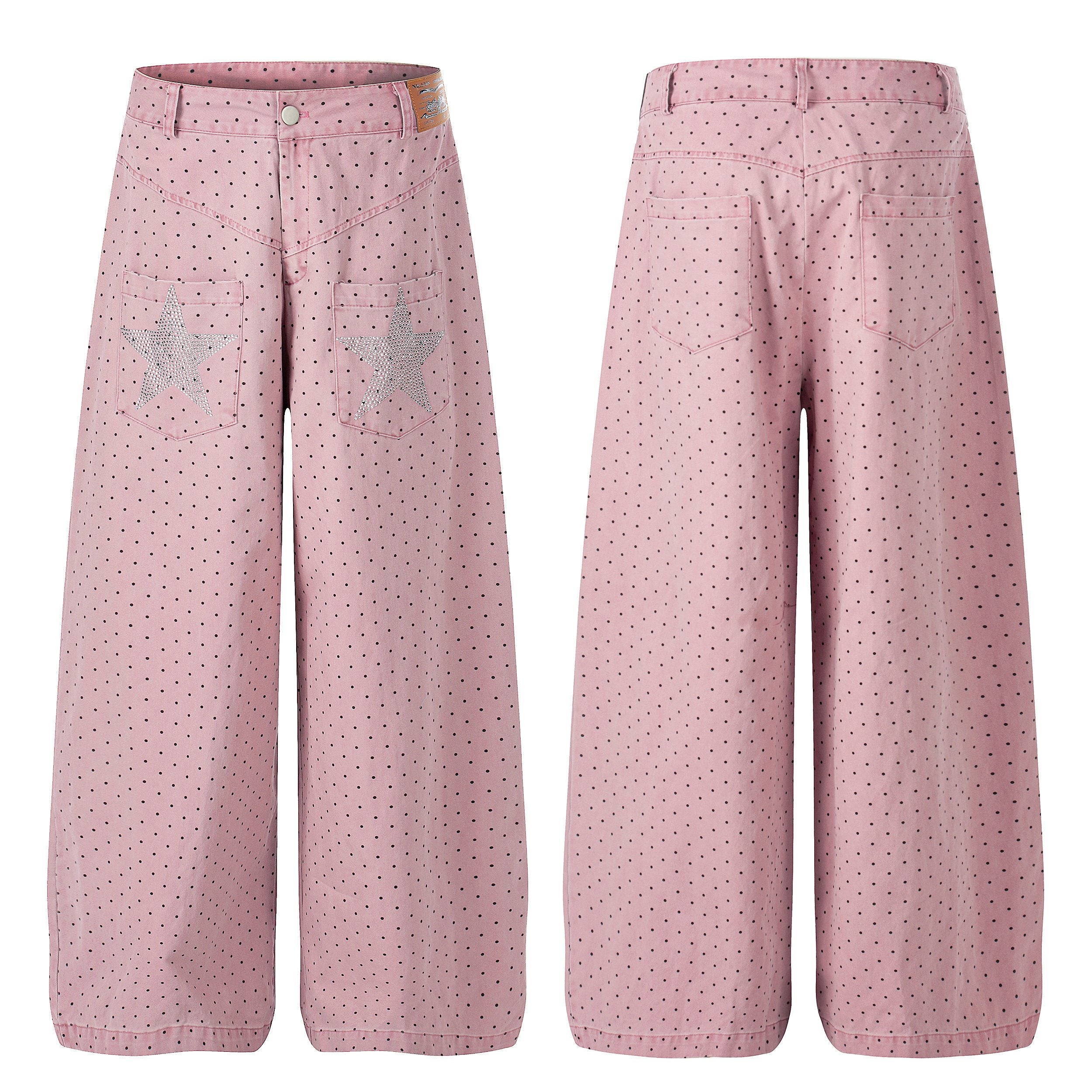 Omirad “Polka Star Wide-Leg Pants”