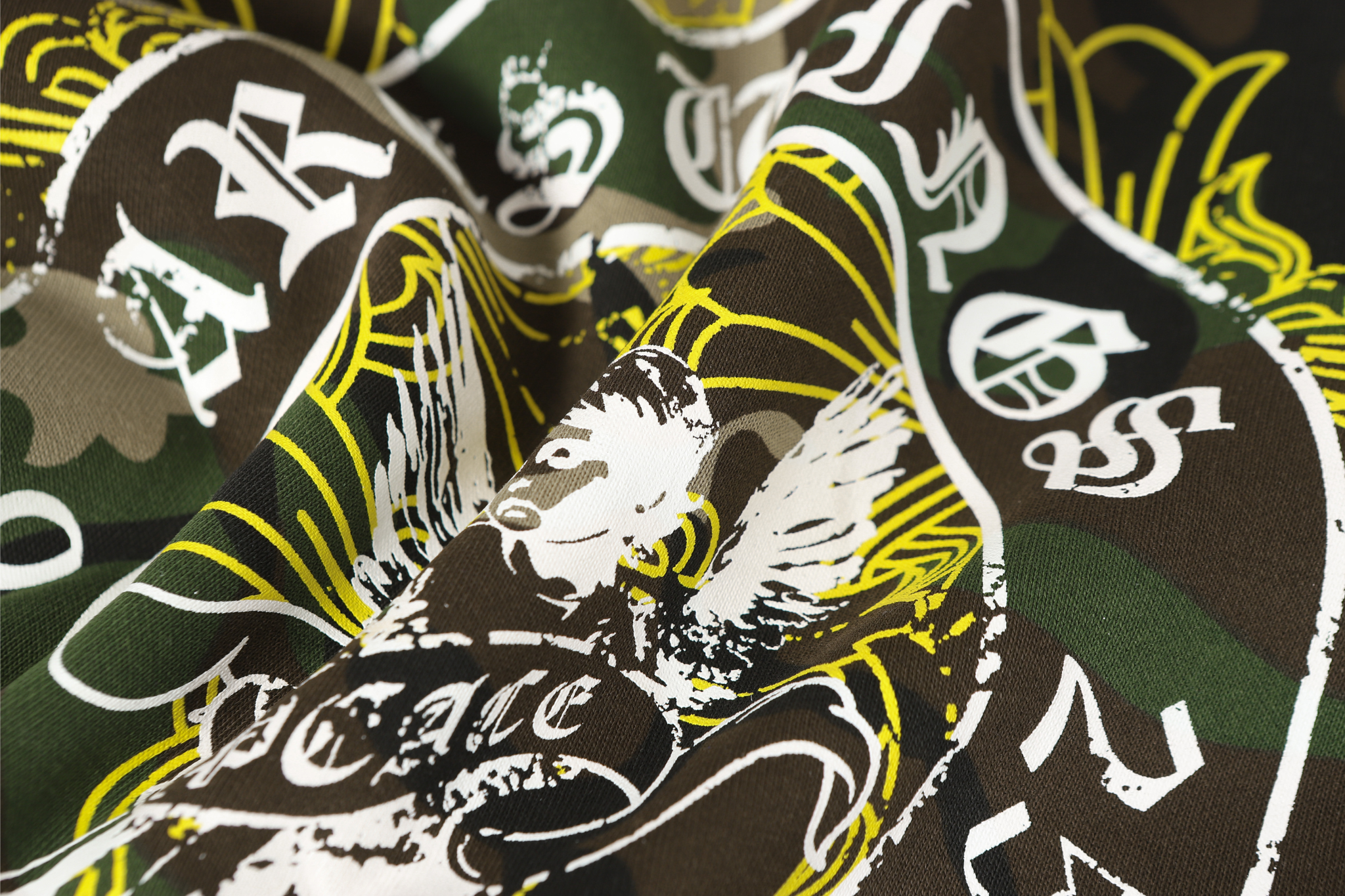 Omirad Camo Angel Graphic Zip Hoodie