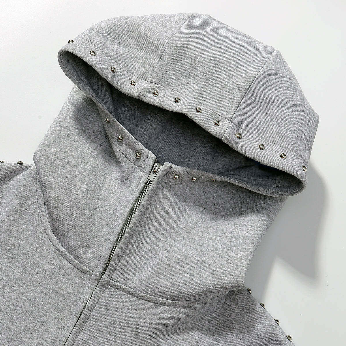 Omirad Studded Arc Zip Hoodie*