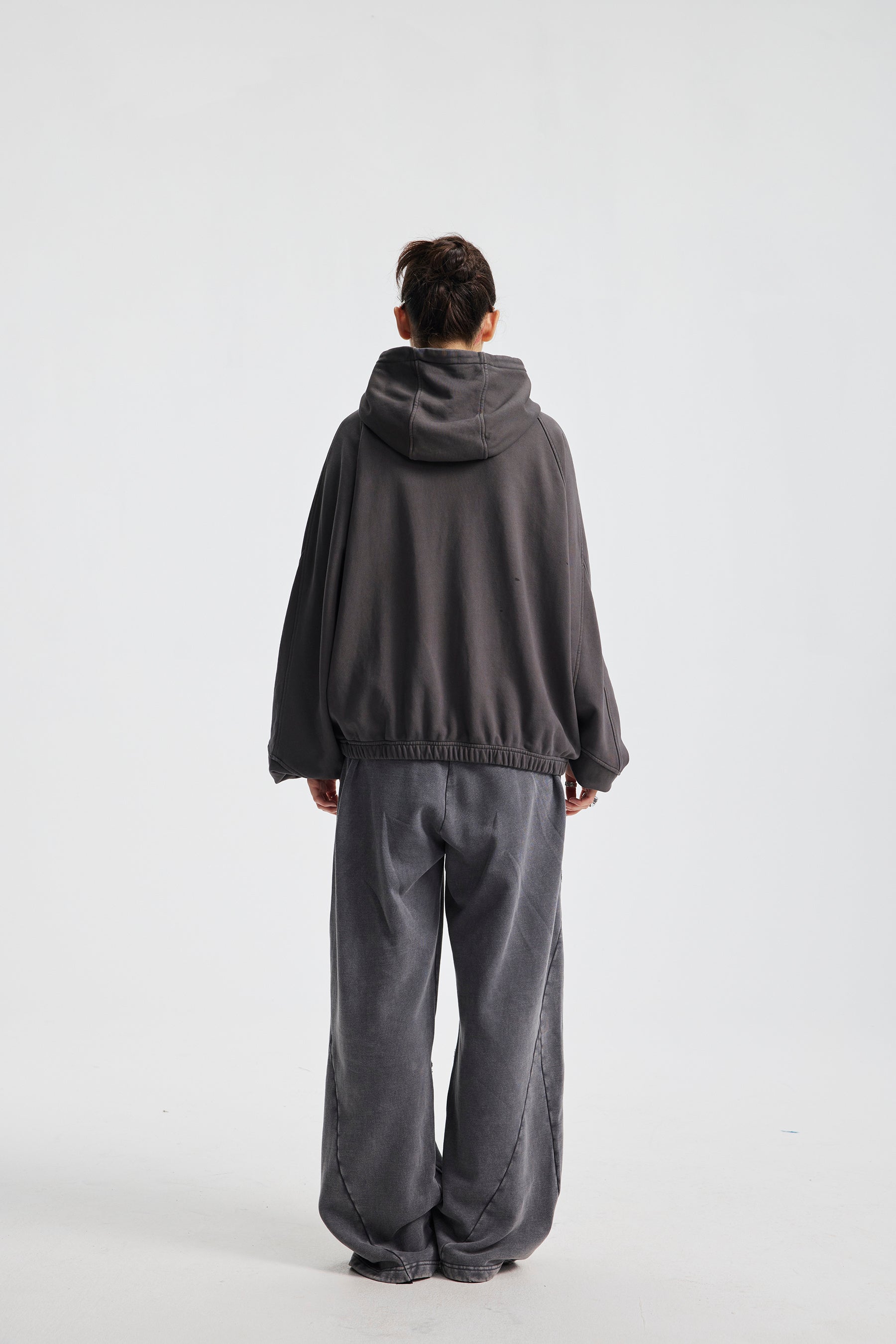 Omirad Curved-Seam Full-Zip Hoodie