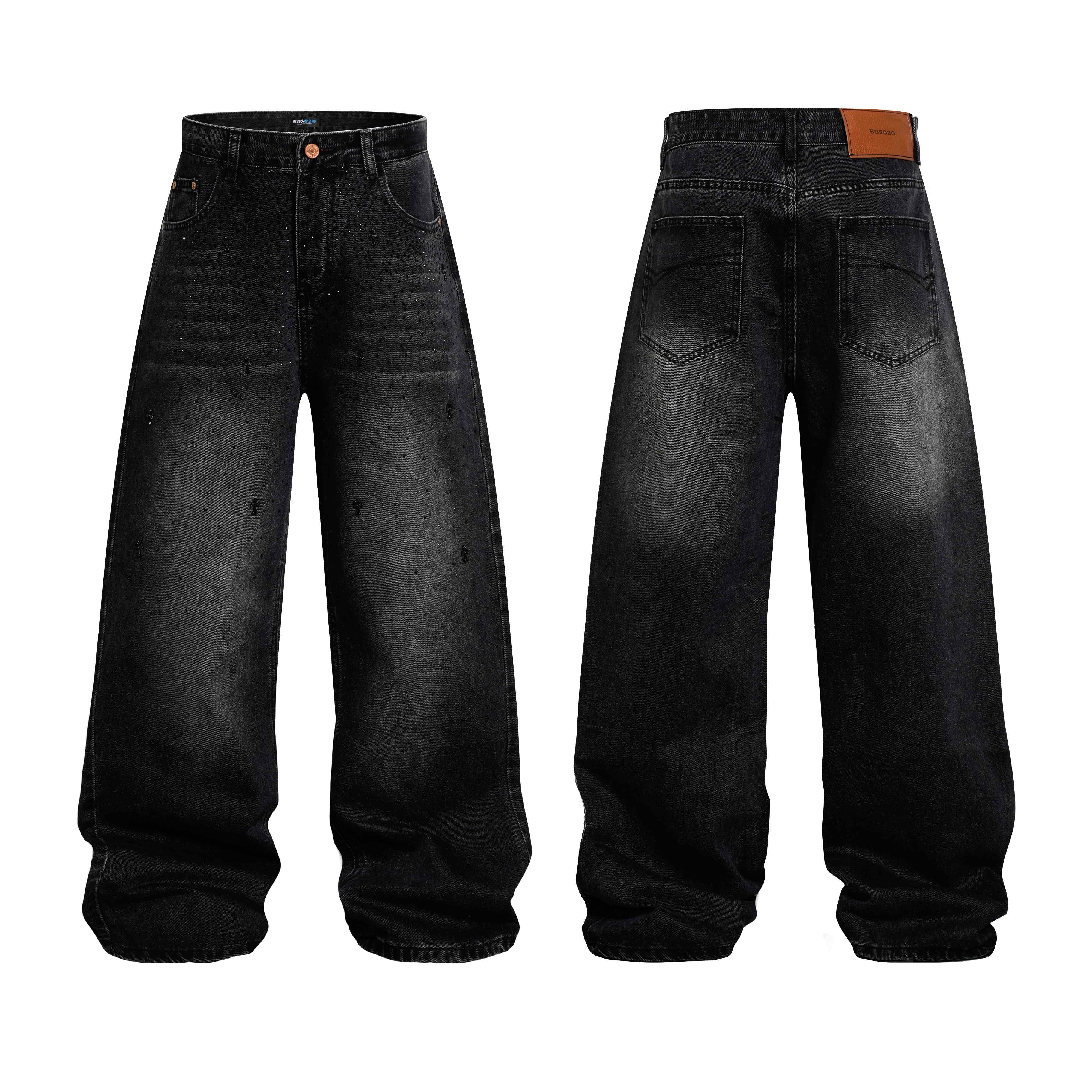 Omirad “Stardust Washed Wide-Leg Jeans”