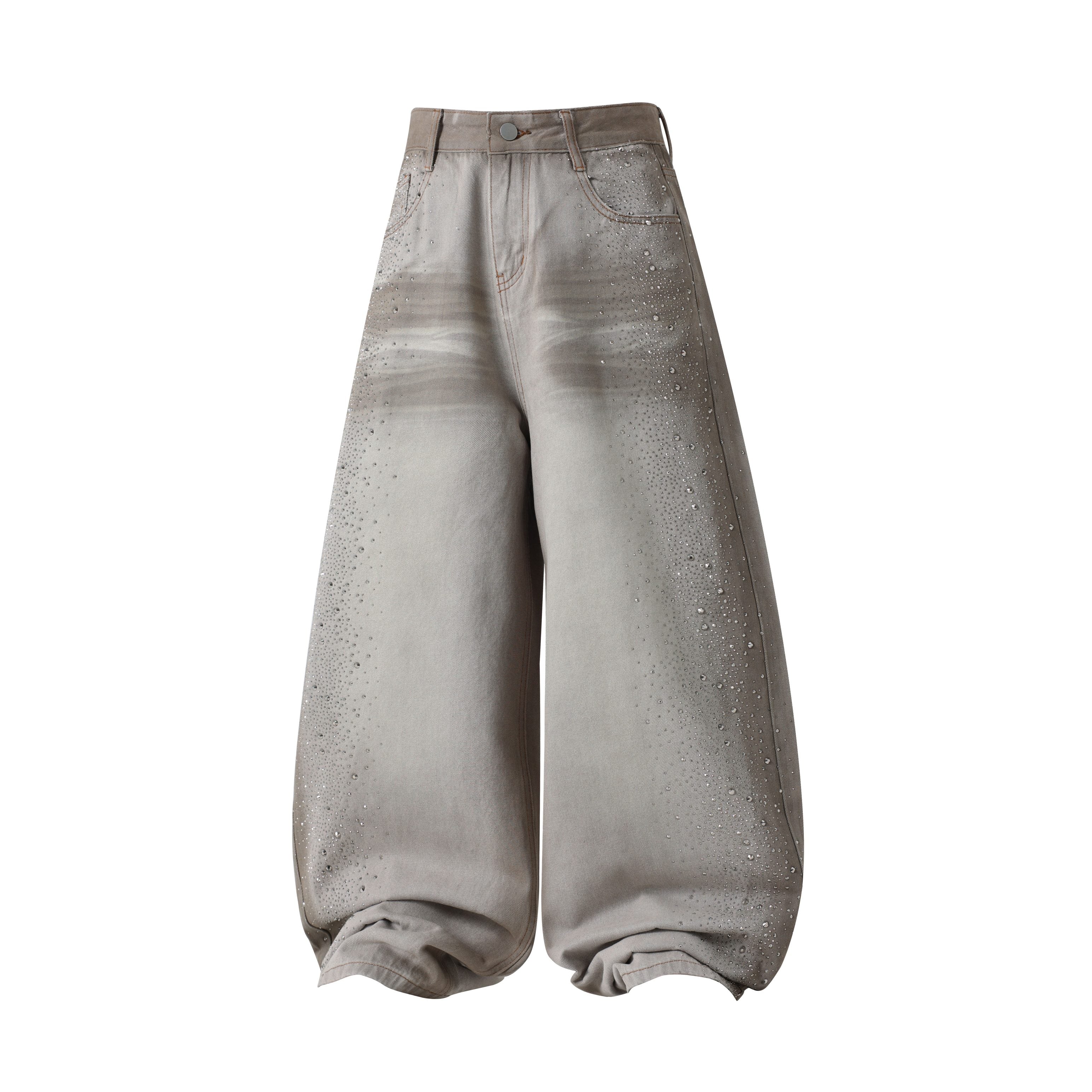 Omirad Washed Balloon Fit Denim Pants