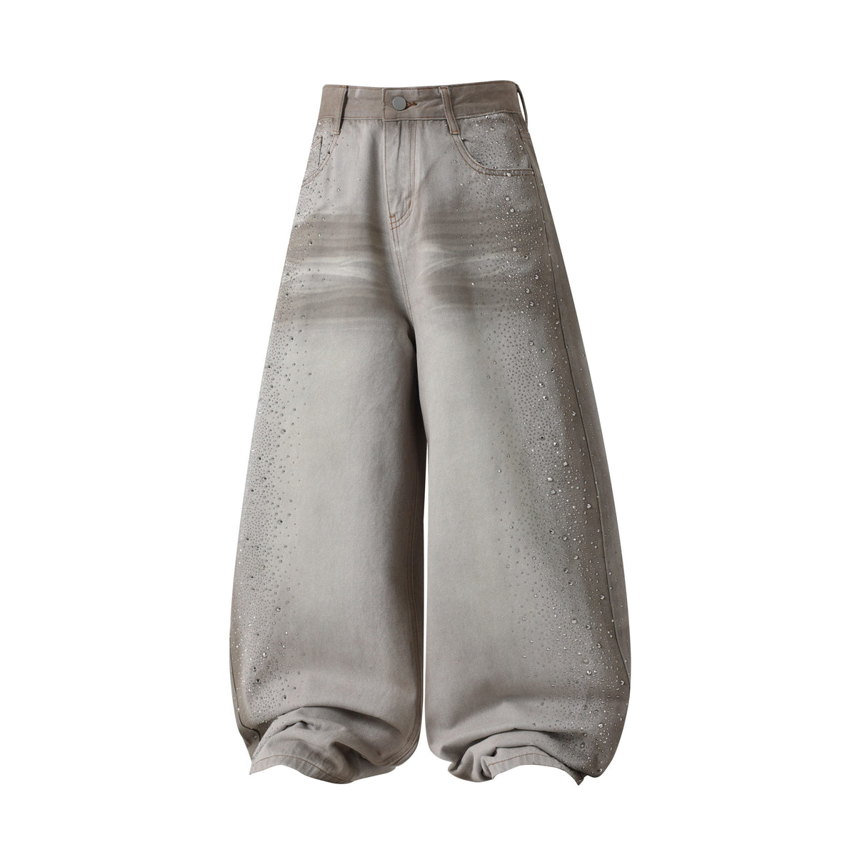 Omirad Washed Balloon Fit Denim Pants