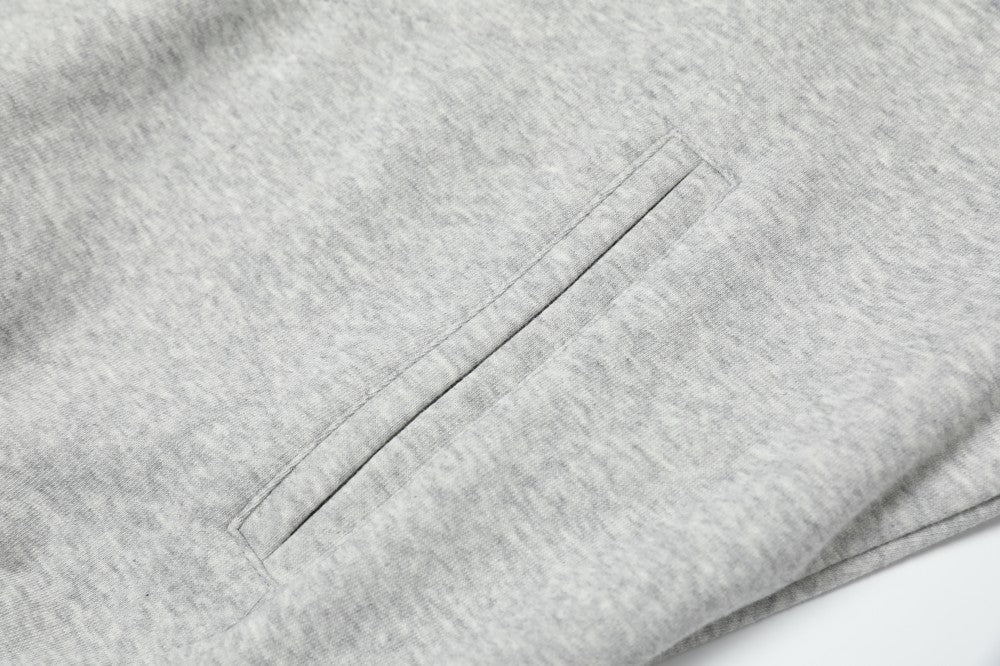 Omirad Contrast Sleeve Graphic Zip-Up Hoodie