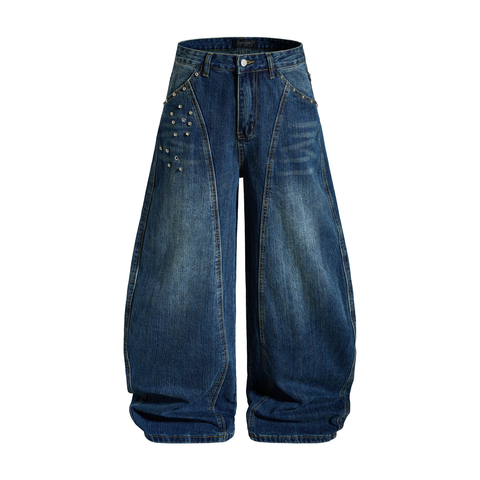 Omirad “Studded Panel Denim Jeans”
