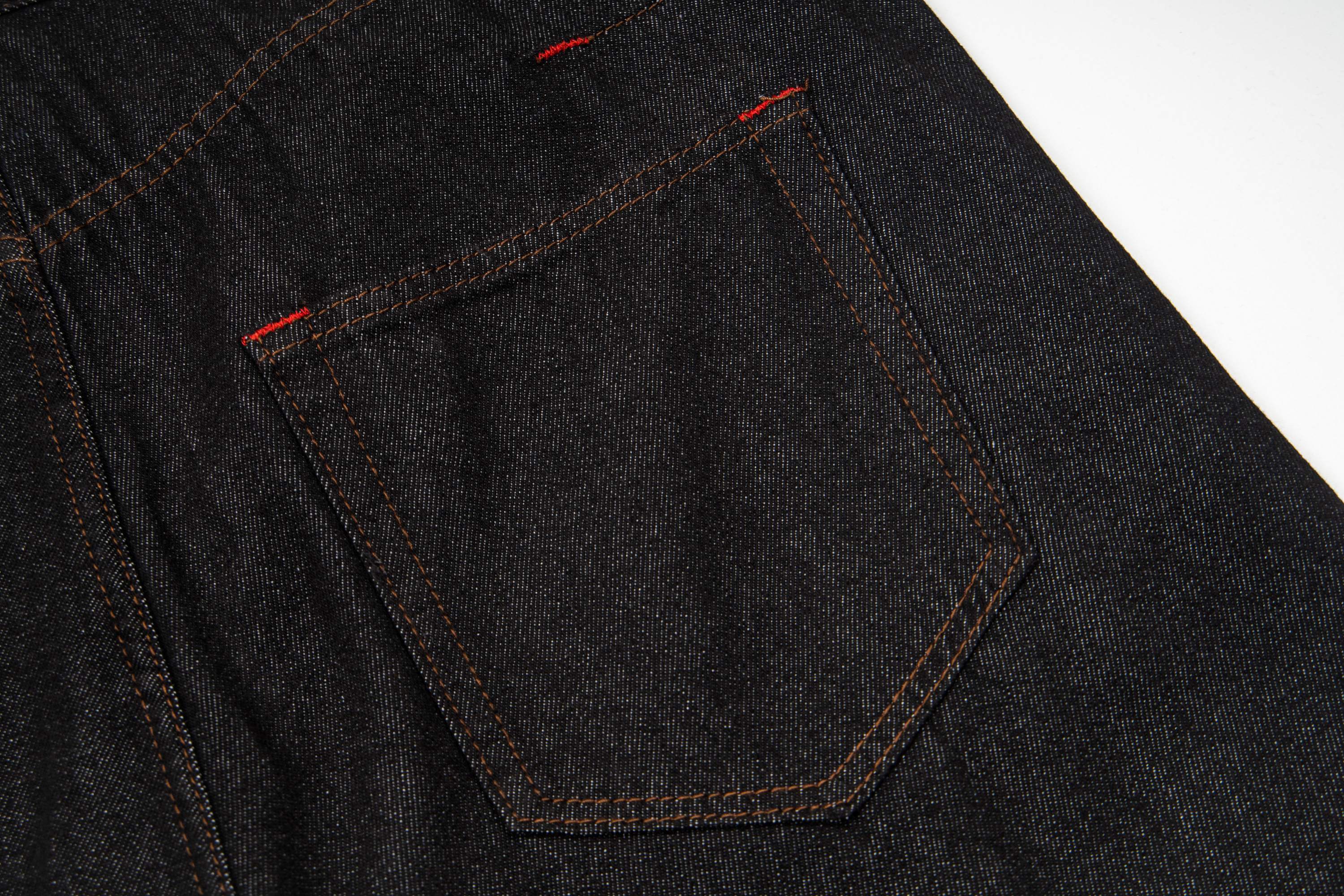 Omirad Hook Closure Wide-Leg Denim Pants