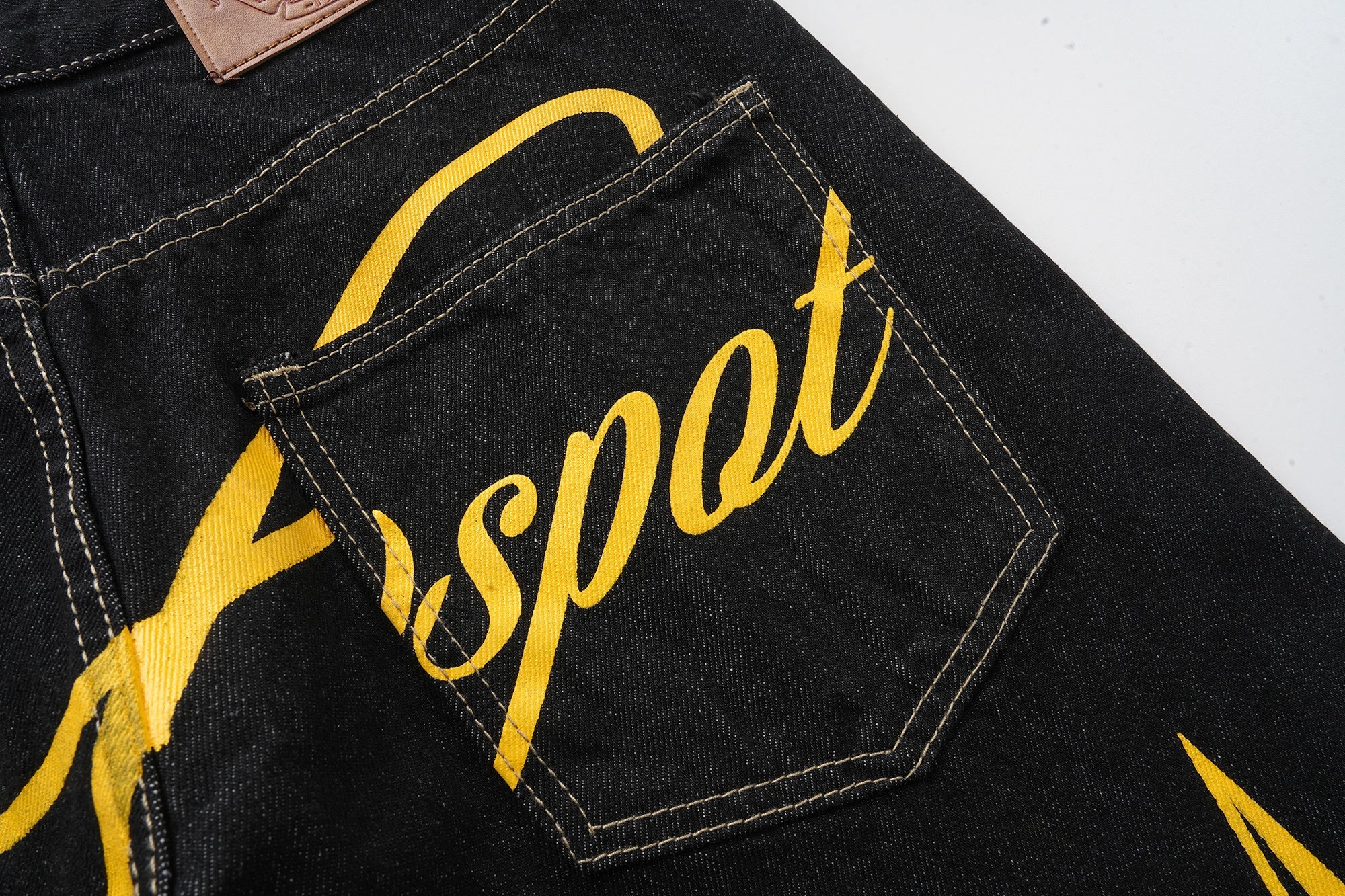 Omirad Star Script Wide-Leg Jeans