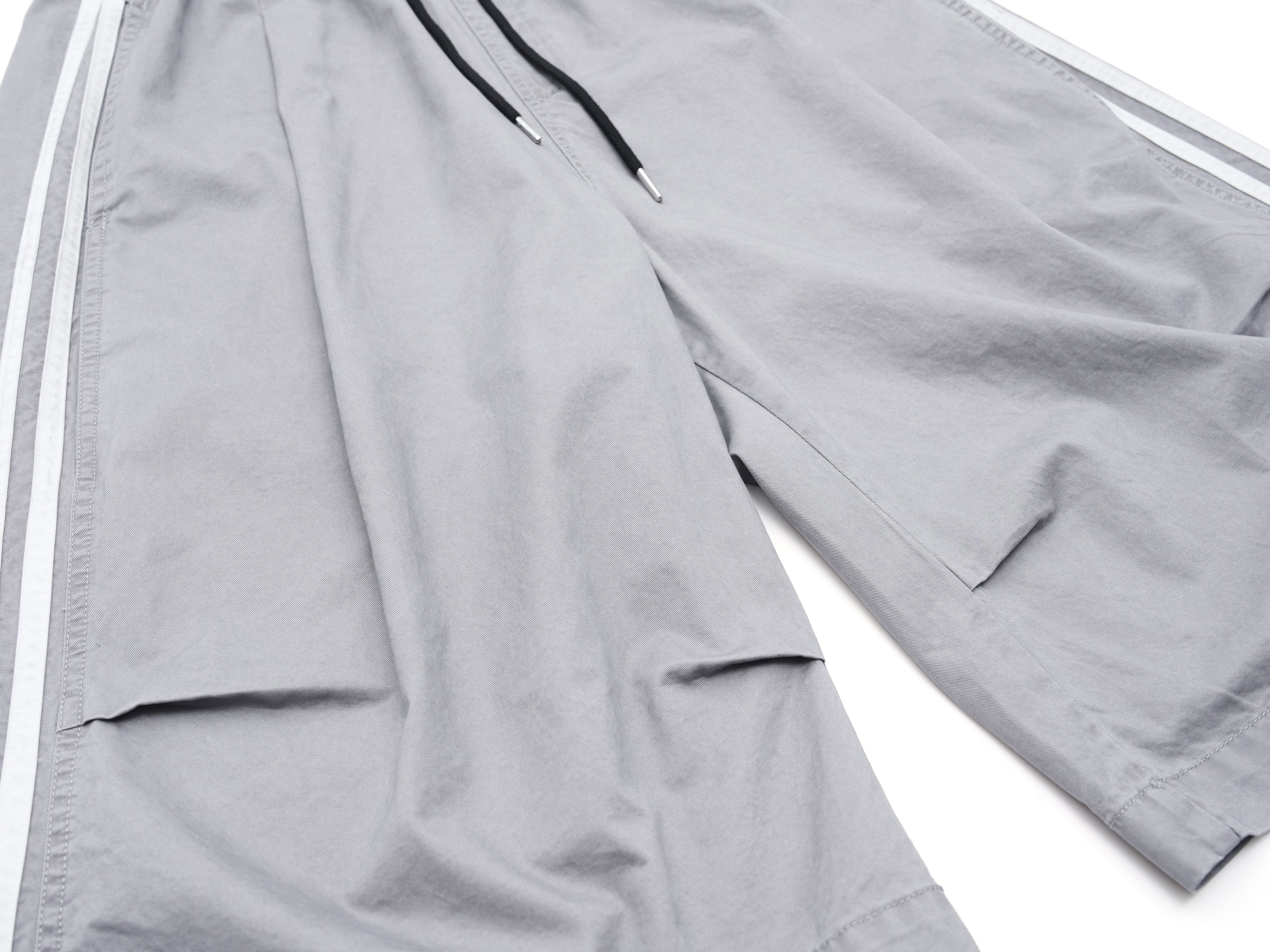 Omirad Washed Wide-Leg Stripe Shorts