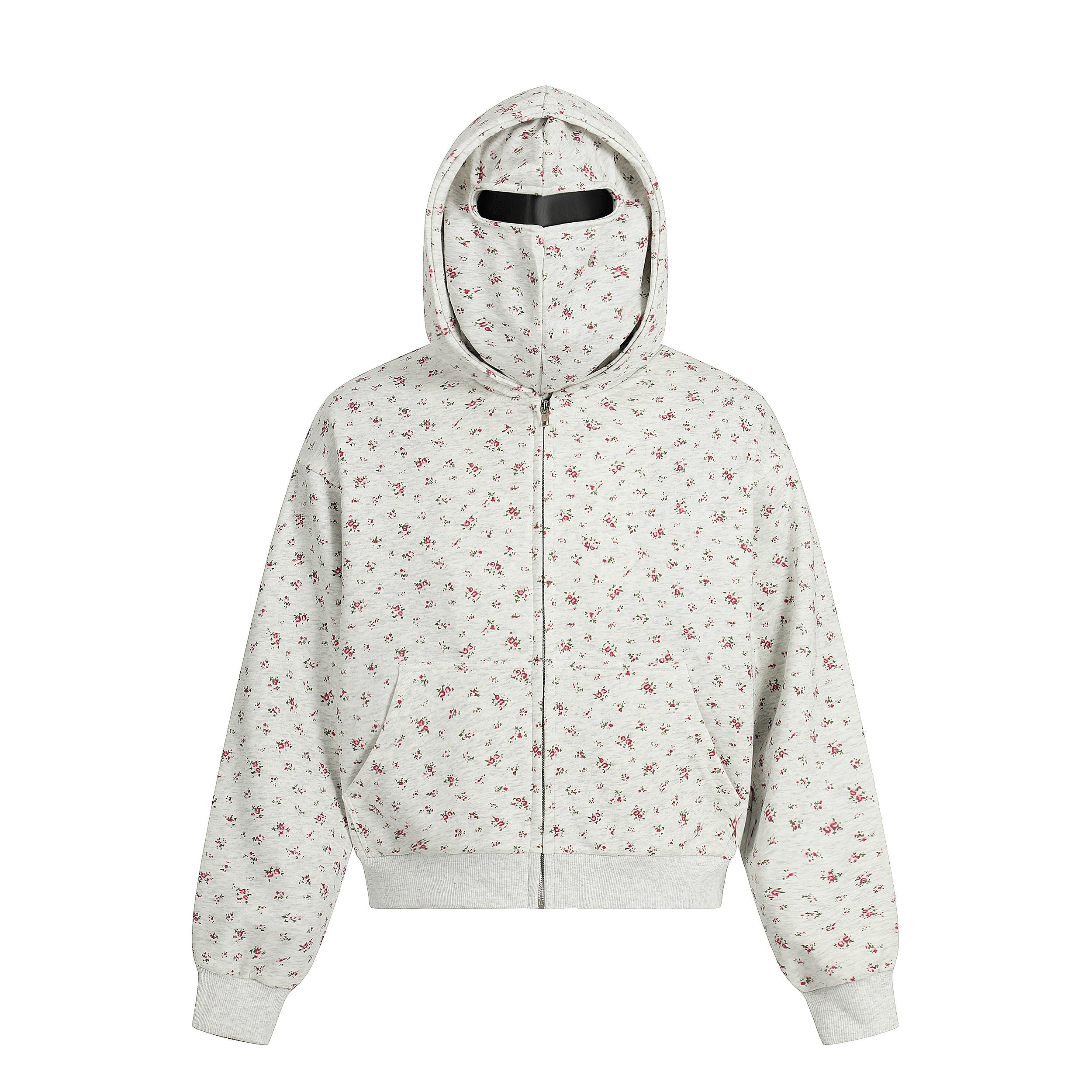 Omirad Floral Balaclava Zip Hoodie