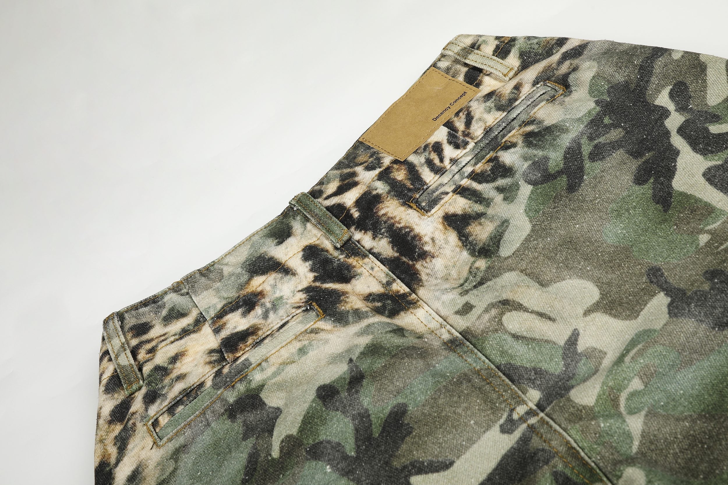 Omirad Leopard Camo Cargo Shorts