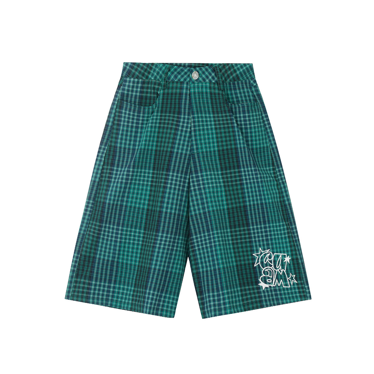 Omirad Checkered Wide-Leg Shorts