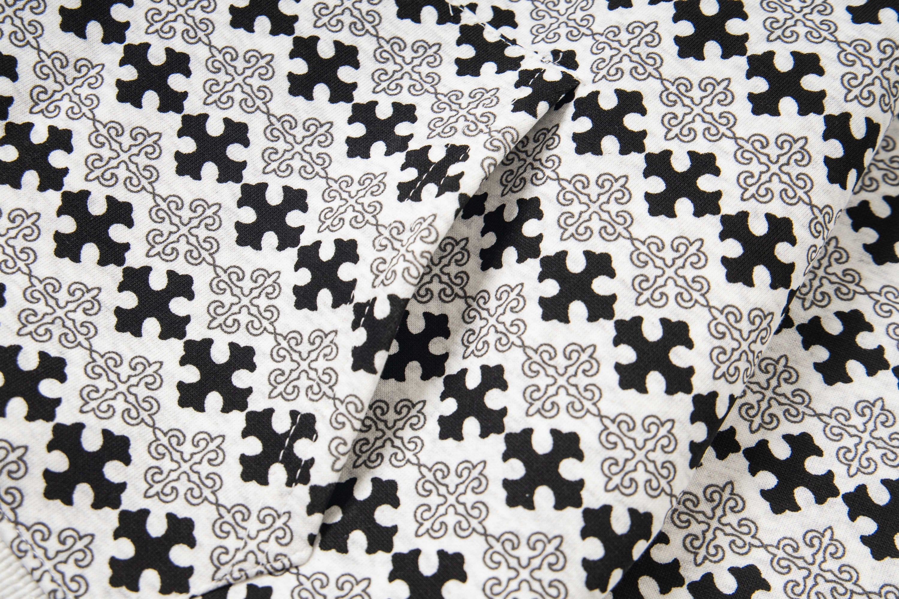 Omirad Gothic Pattern Full-Zip Hoodie