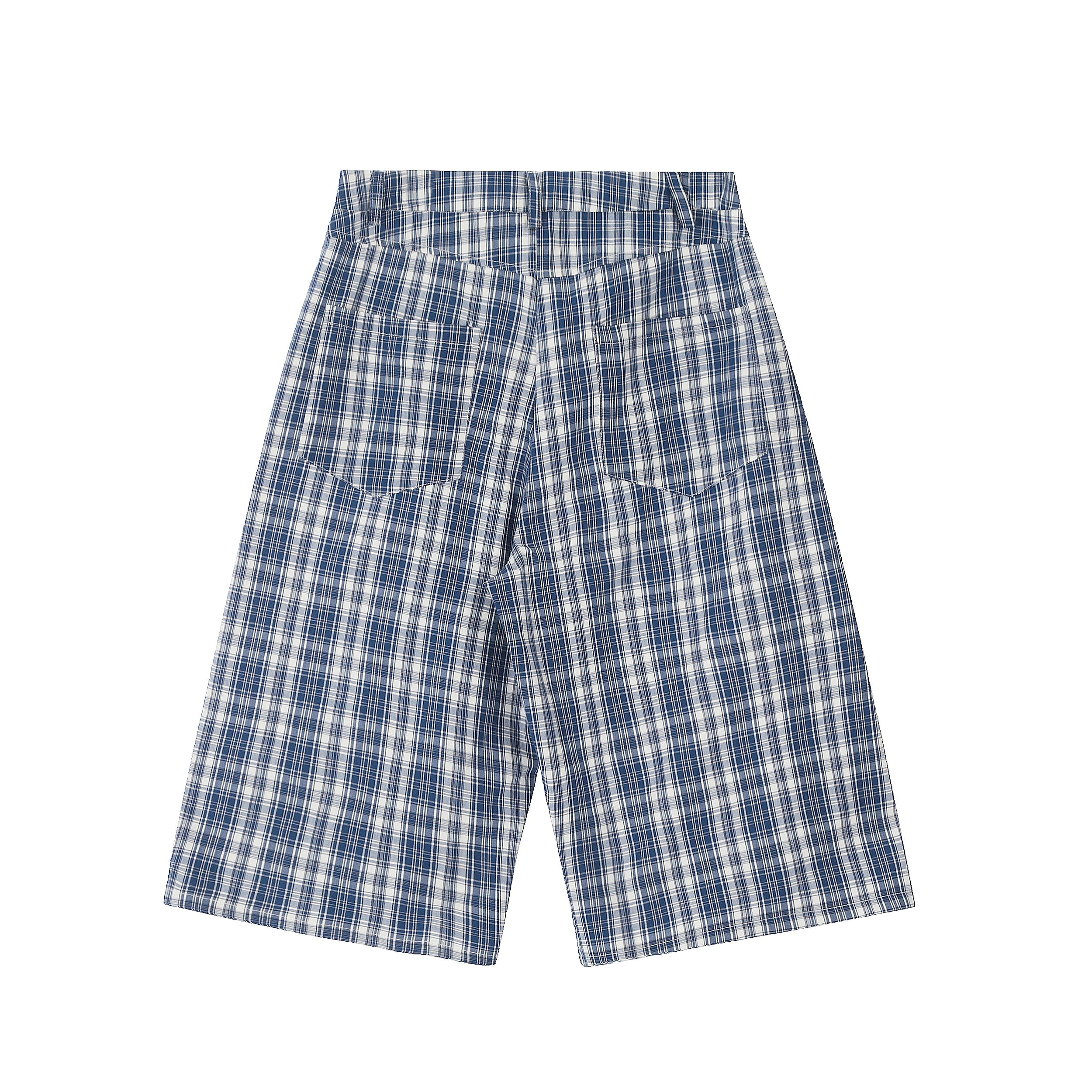 Omirad Checkered Wide-Leg Shorts
