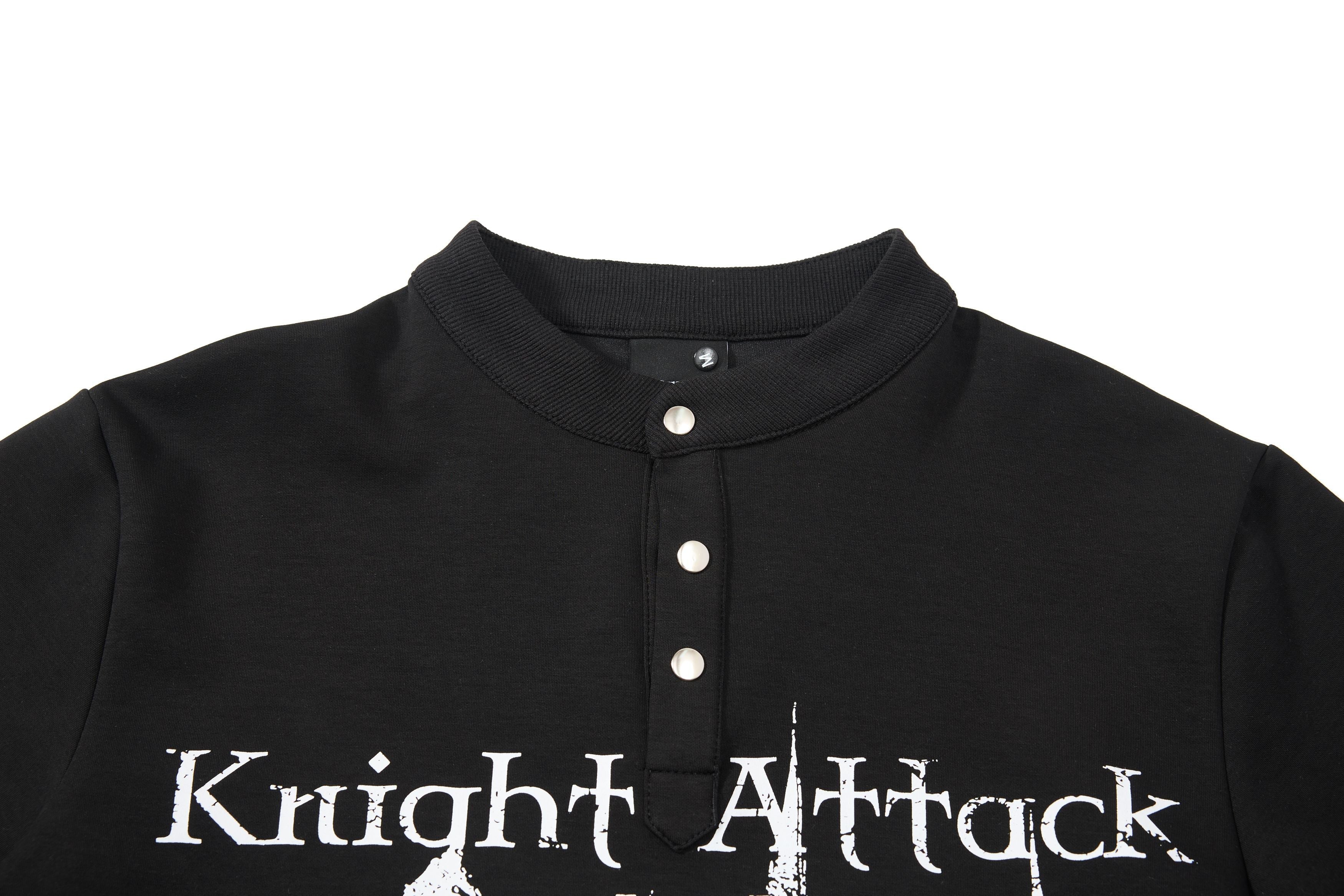 Omirad “Knight Attack Graphic Polo Tee”