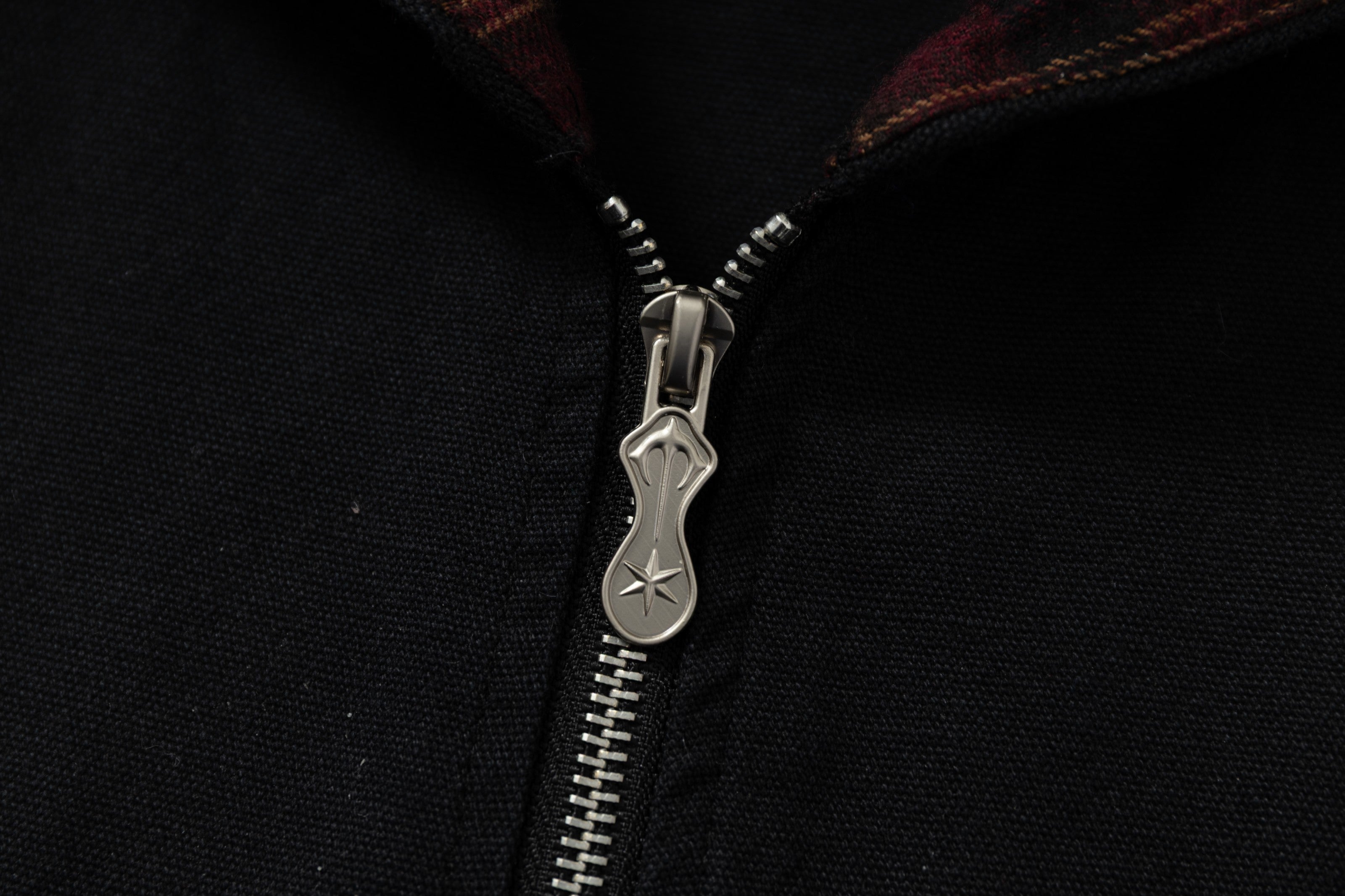 Omirad Plaid-Lined Zip Hoodie