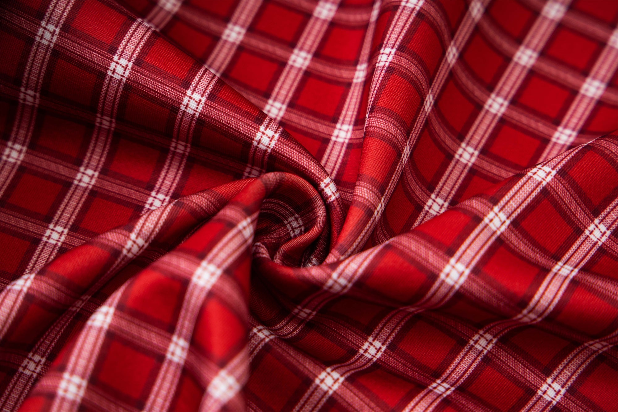Omirad Plaid-Lined Minimal Zip Hoodie