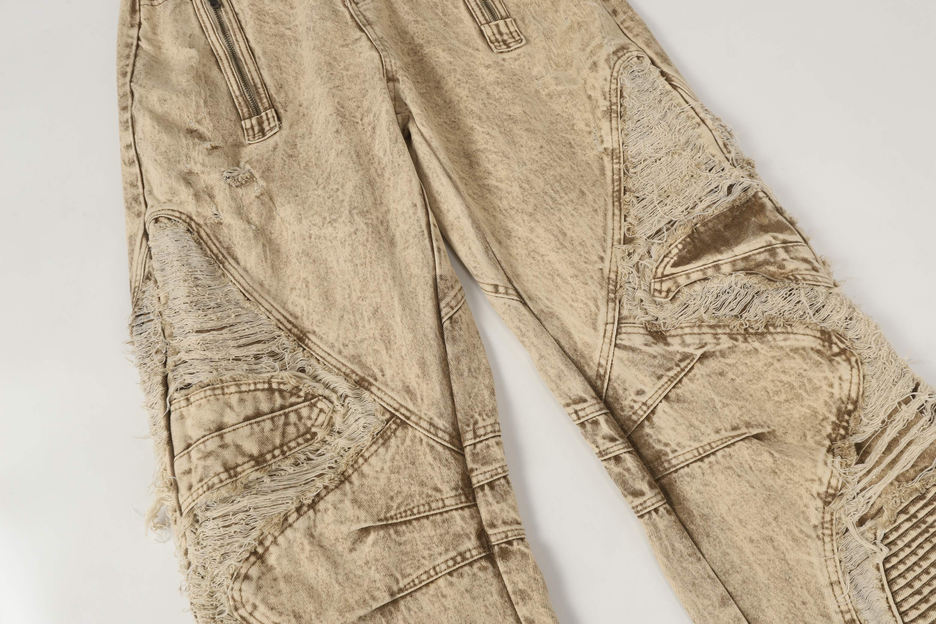 Omirad “Vintage Distressed Panel Jeans”