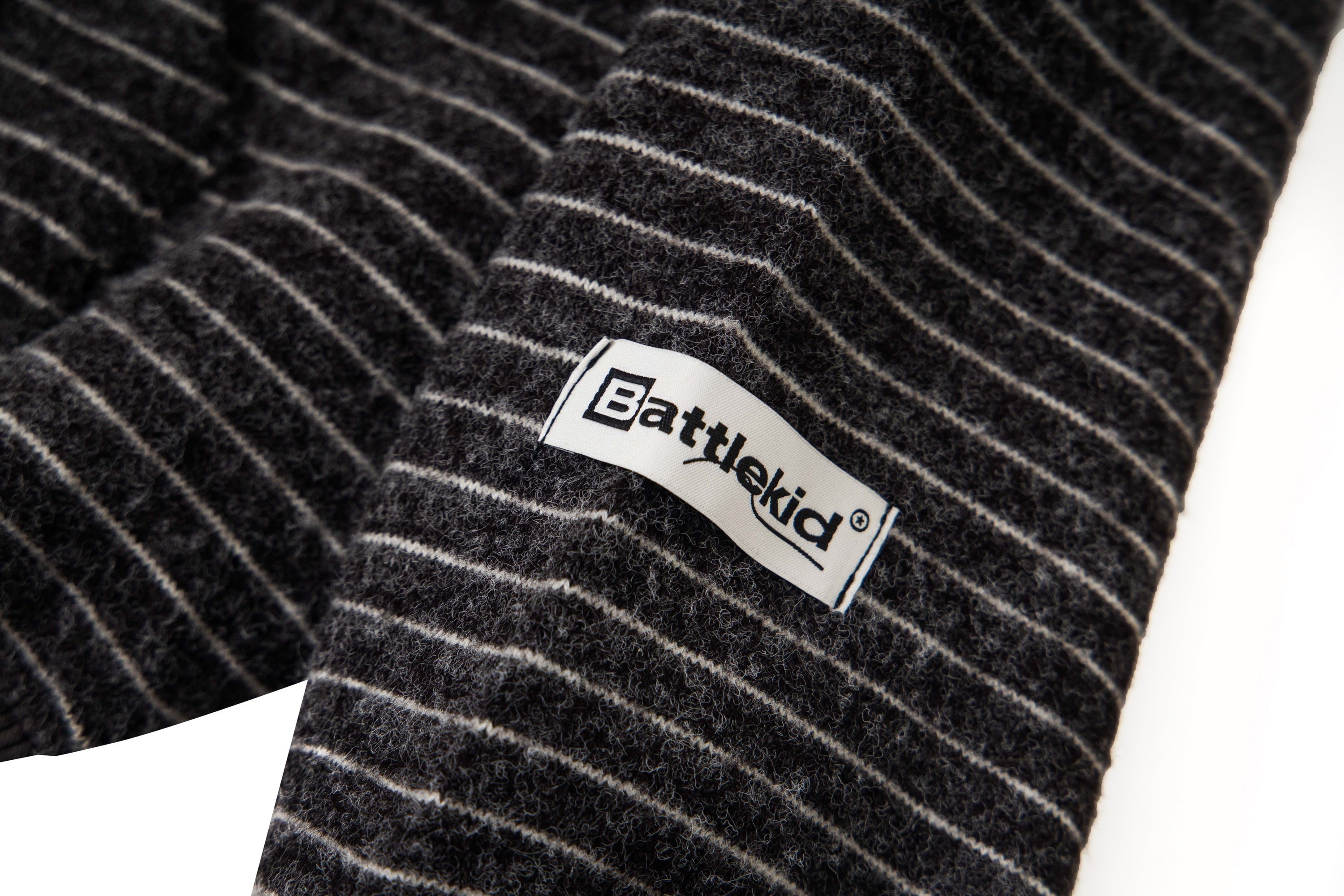 Omirad Striped Knit Zip Hoodie
