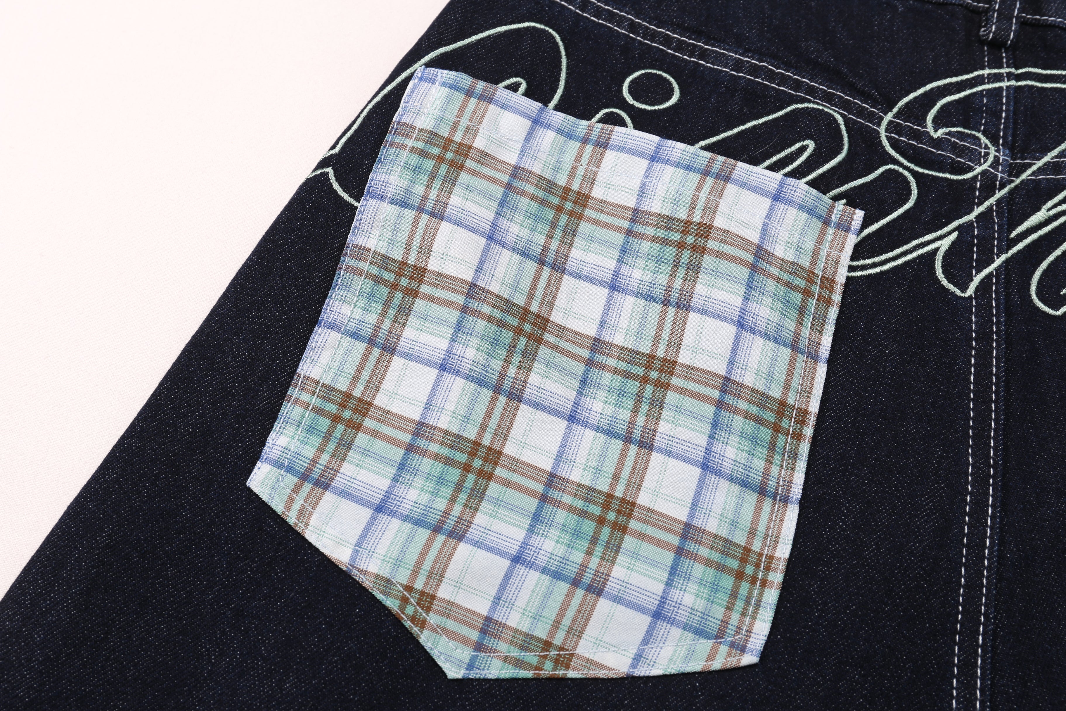 Omirad Patchwork Denim Shorts