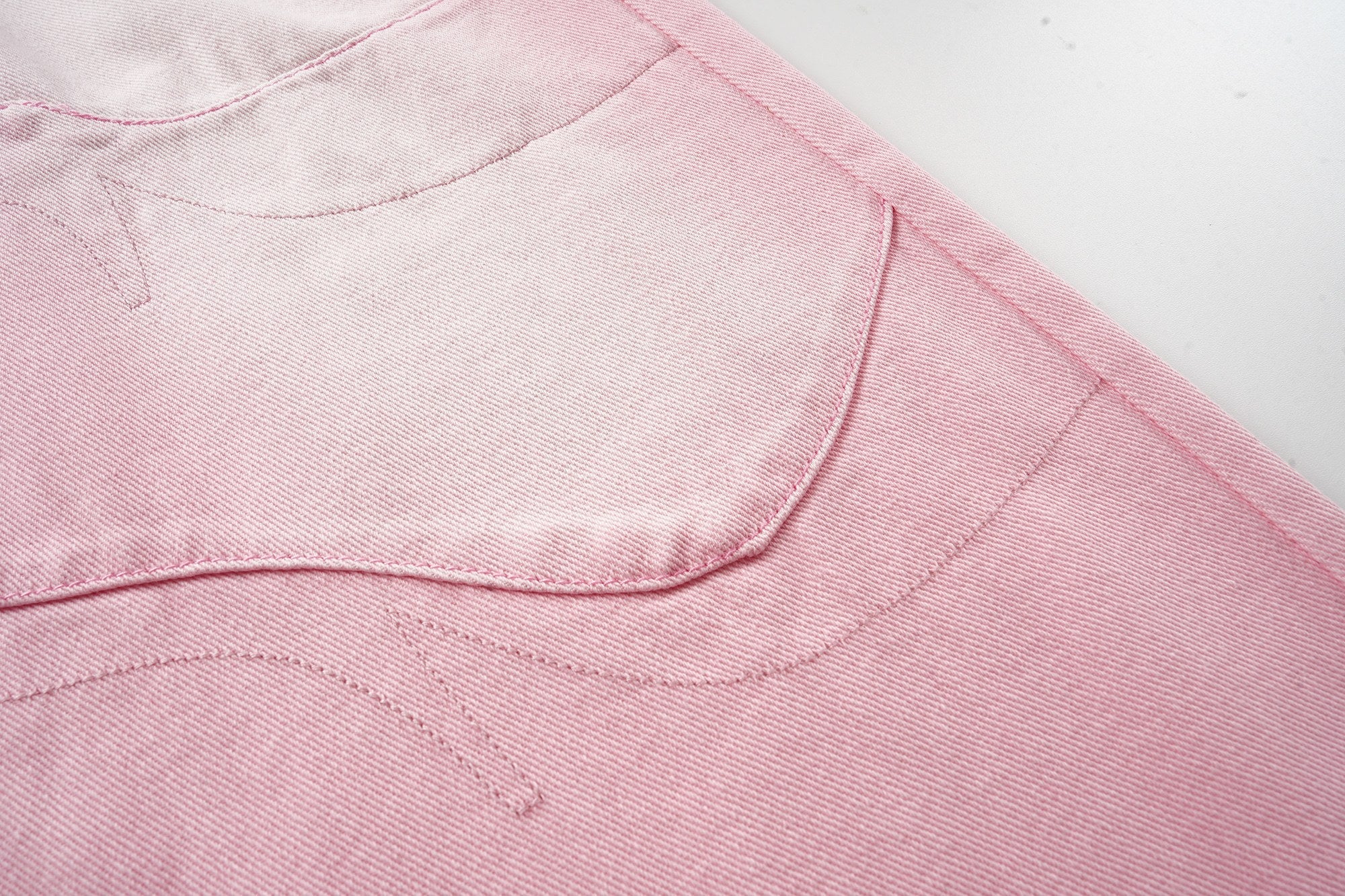 Omirad Pink Washed Wide-Leg Jeans