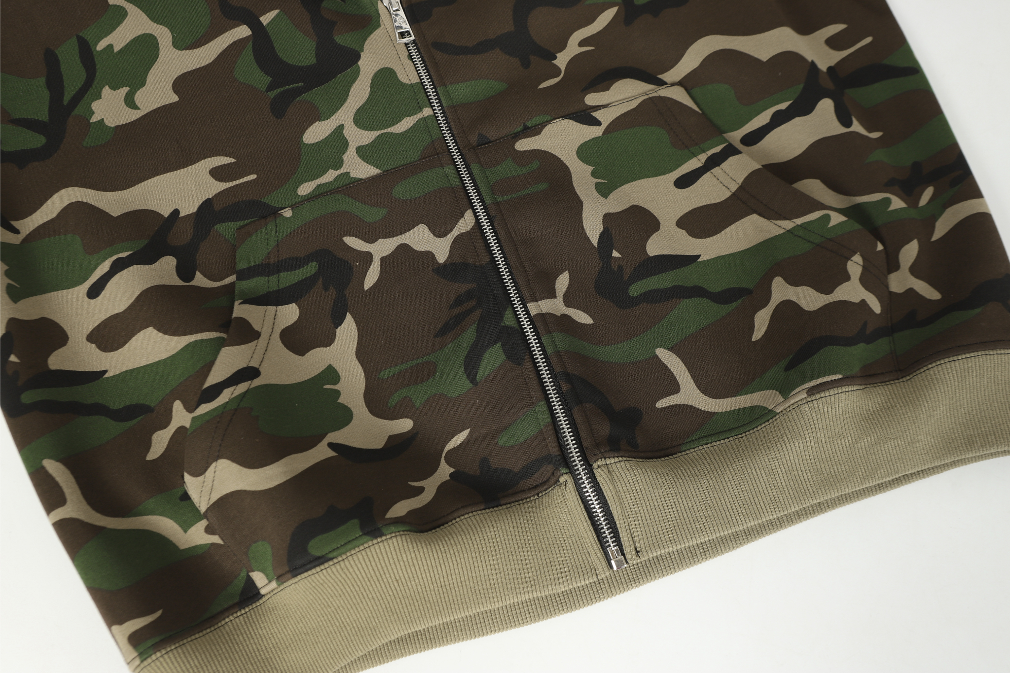 Omirad Camo Angel Graphic Zip Hoodie