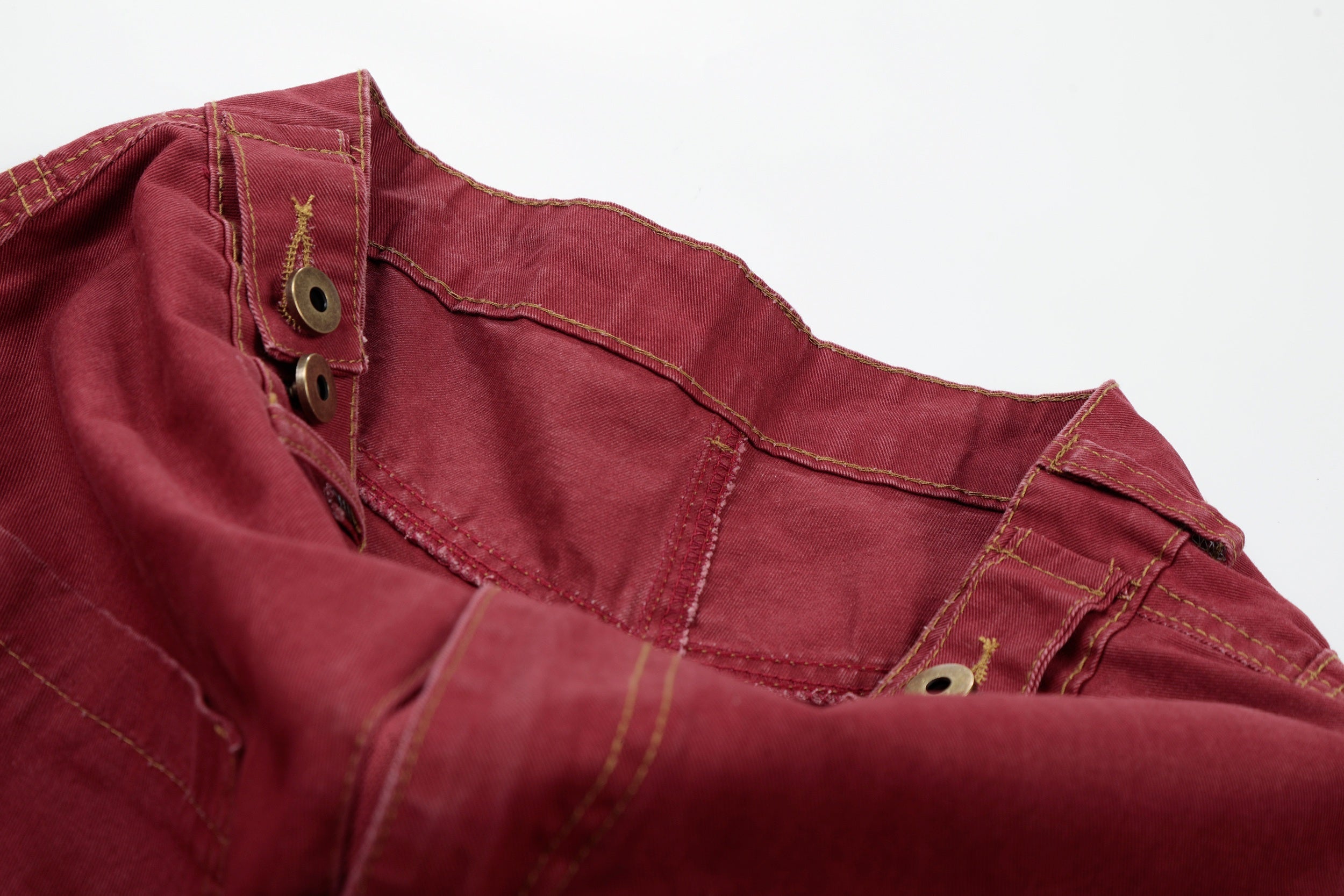 Omirad “Vintage Red Splatter Wide-Leg Pants”