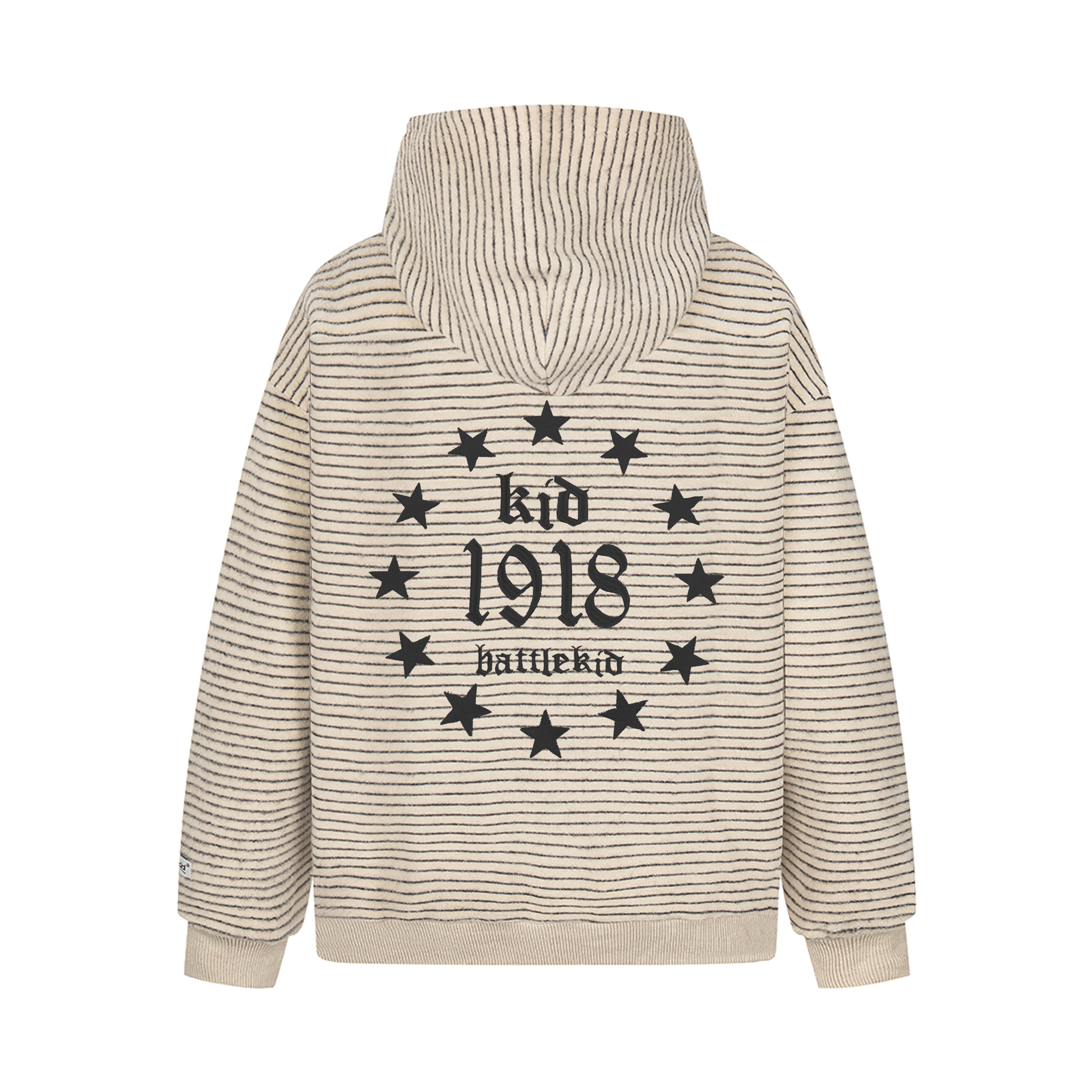 Omirad Striped Knit Zip Hoodie