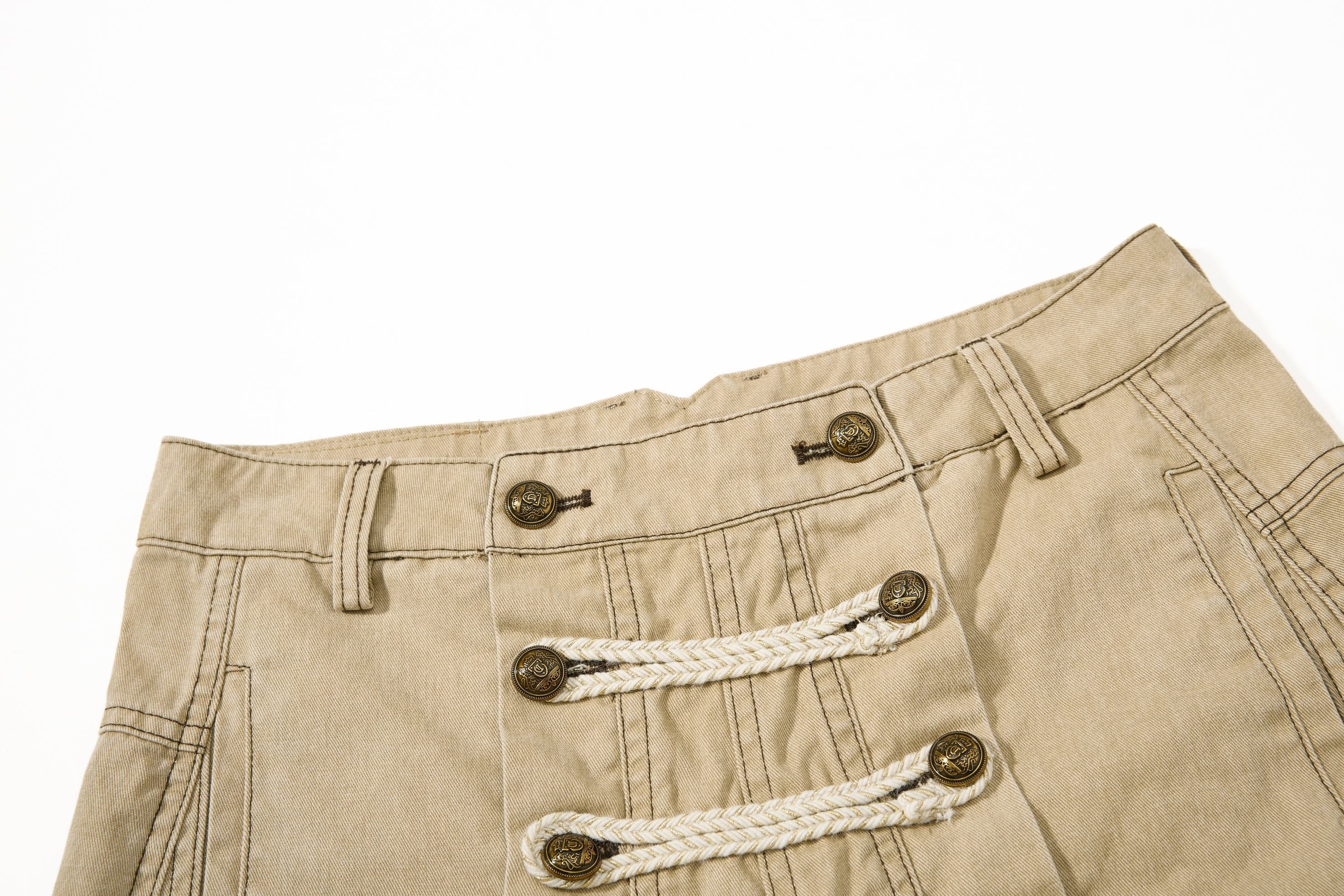 Omirad Military Rope Wide-Leg Pants