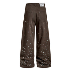 Omirad Stud Detail Wide-Leg Pants