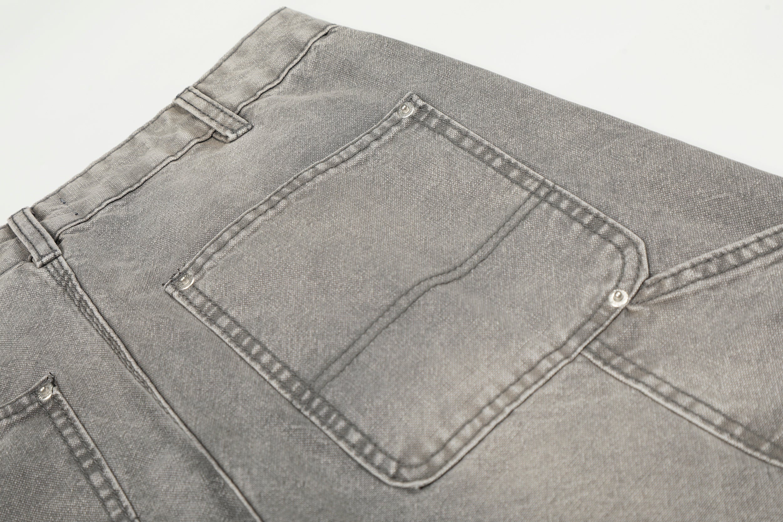 Omirad Washed Utility Distressed Denim Jeans