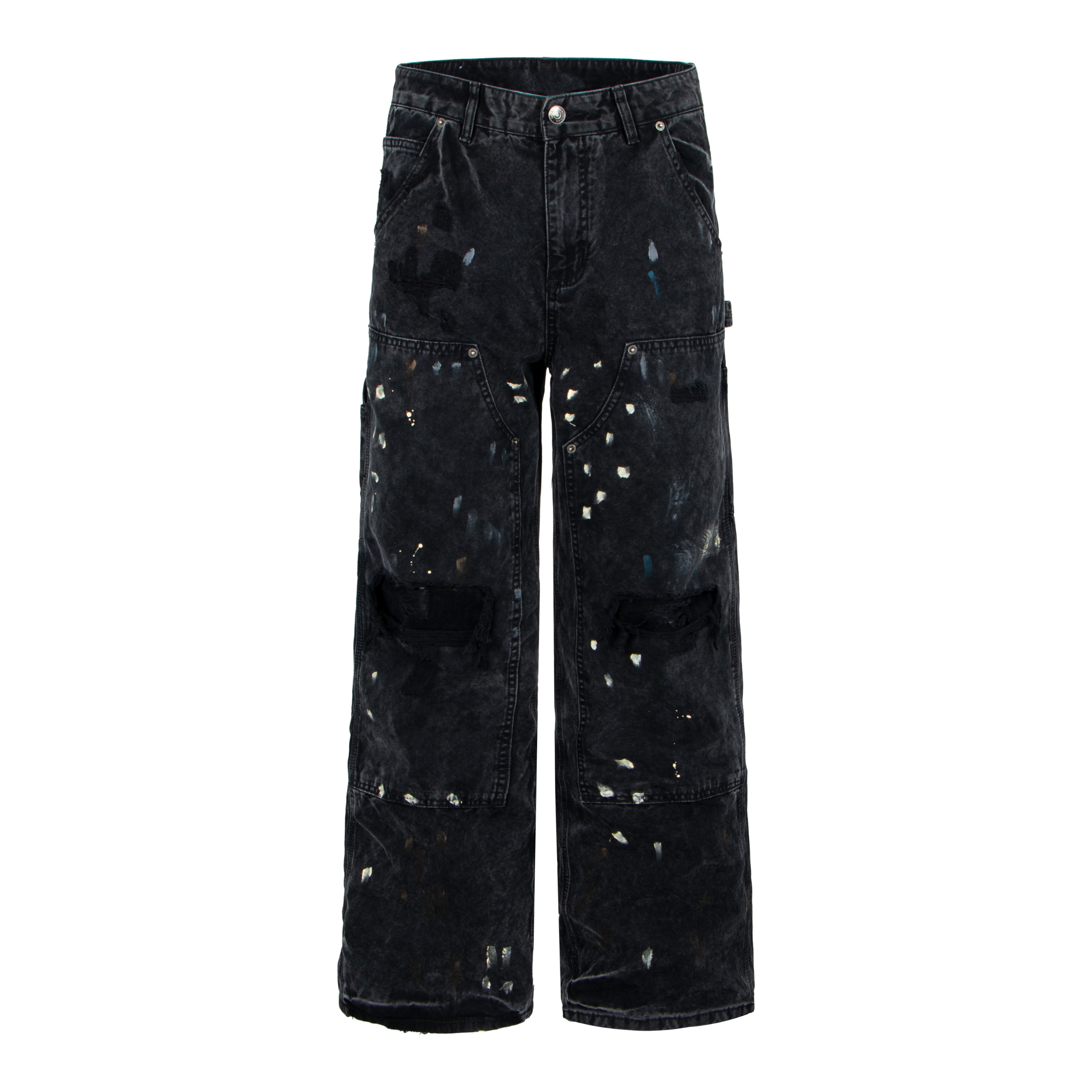 Omirad Distressed Workwear Denim Pants