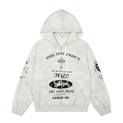 Omirad Vintage Graphic Zip-Up Hoodie