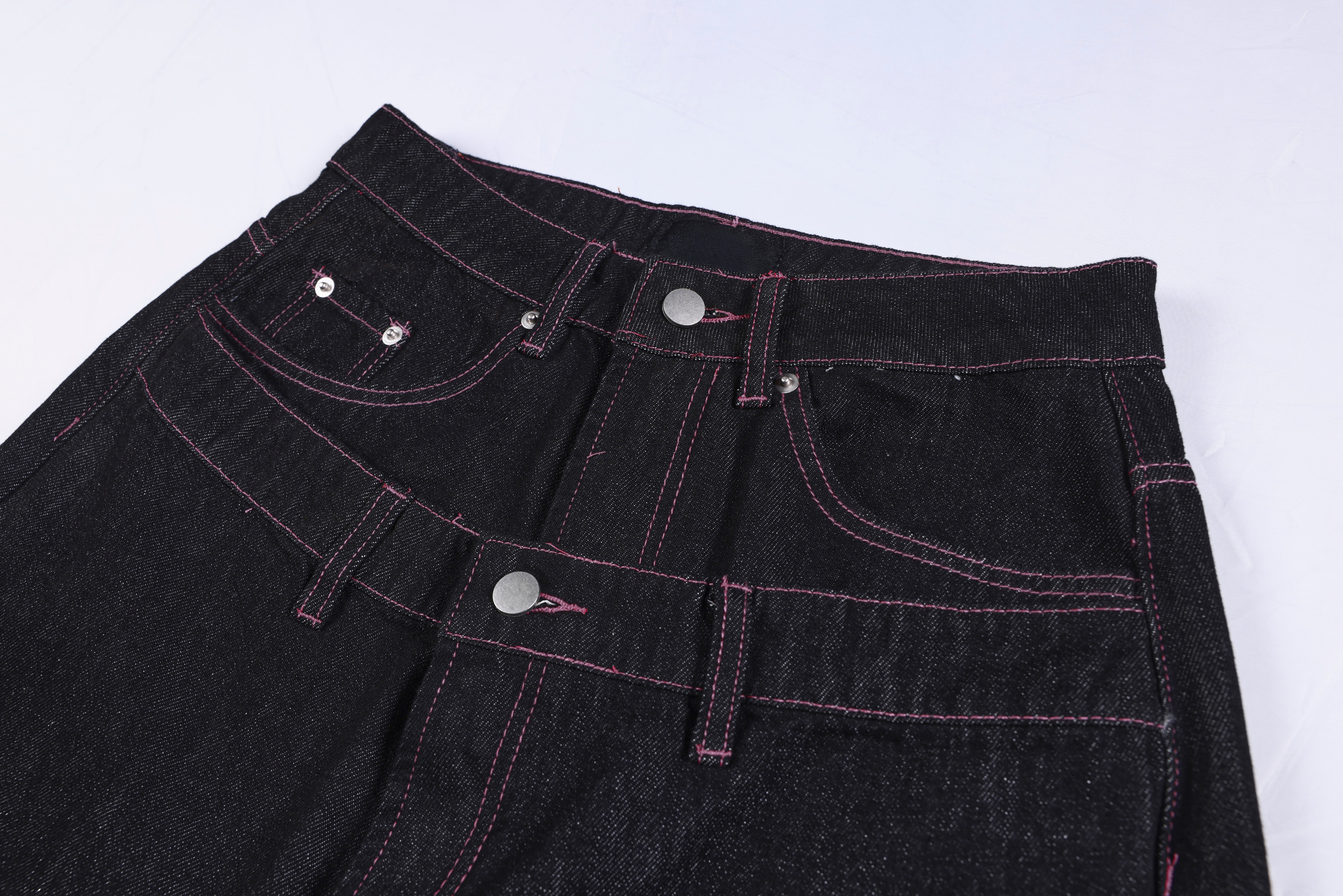 Omirad Double Waist Star Denim Pants