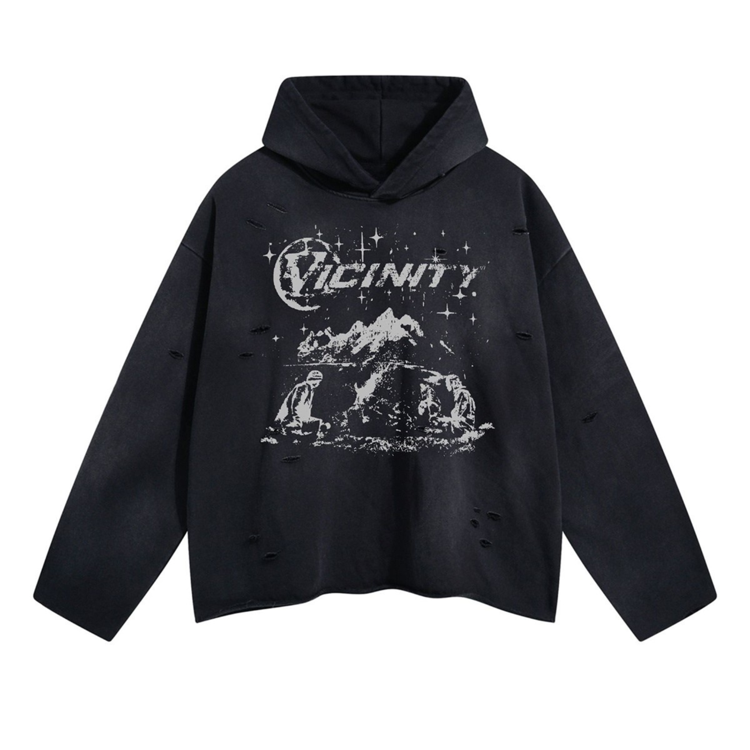 Omirad Graphic Distressed Hoodie