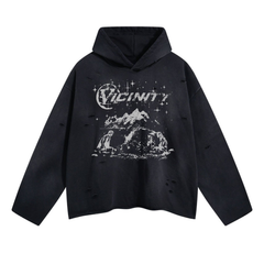 Omirad Graphic Distressed Hoodie