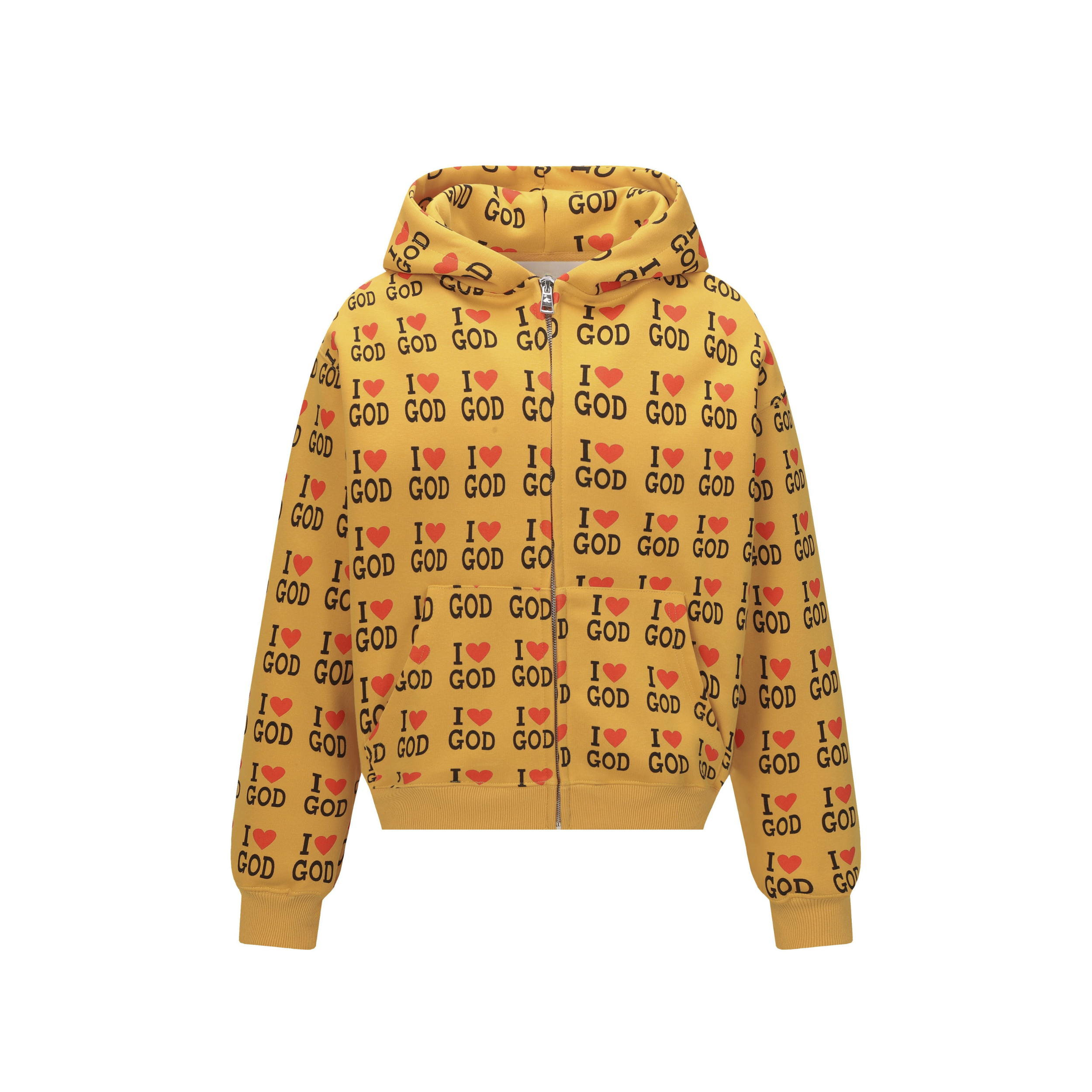 Omirad I Love God Zip Hoodie