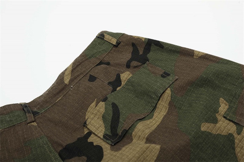 Omirad Camo Wide Cargo Shorts