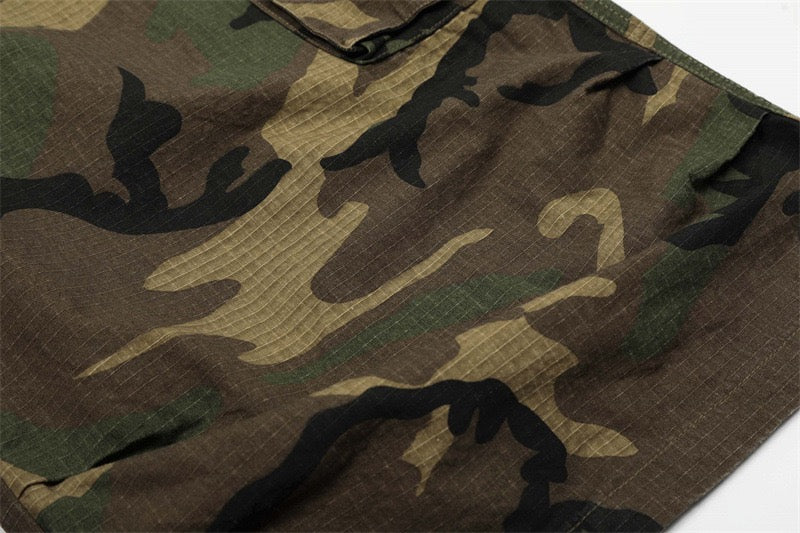 Omirad Camo Wide Cargo Shorts