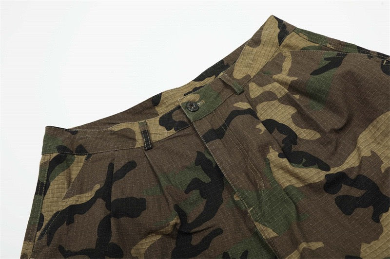 Omirad Camo Wide Cargo Shorts