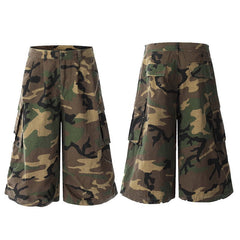 Omirad Camo Wide Cargo Shorts