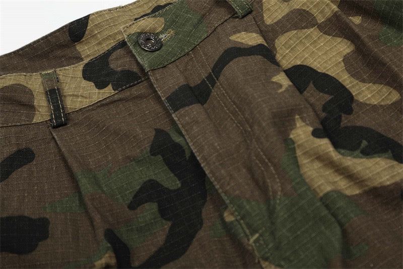 Omirad Camo Wide Cargo Shorts