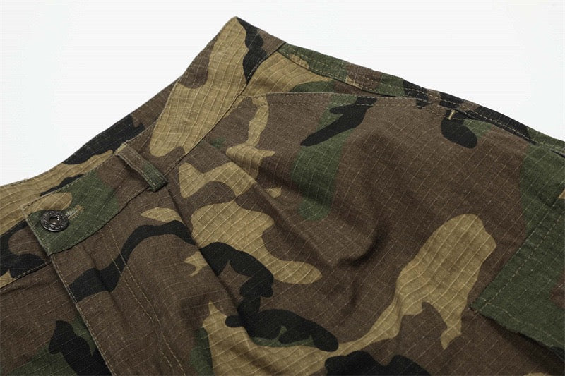 Omirad Camo Wide Cargo Shorts
