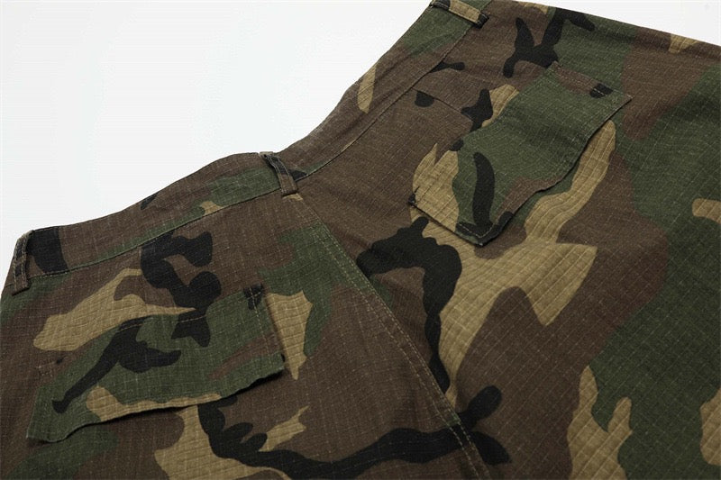 Omirad Camo Wide Cargo Shorts