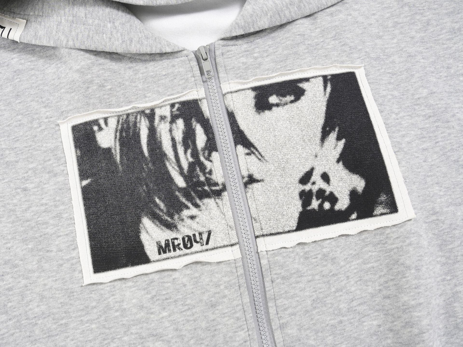 Omirad Photo Collage Zip Hoodie