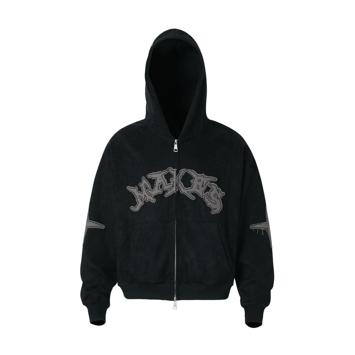 Omirad Washed Logo Zip-Up Hoodie
