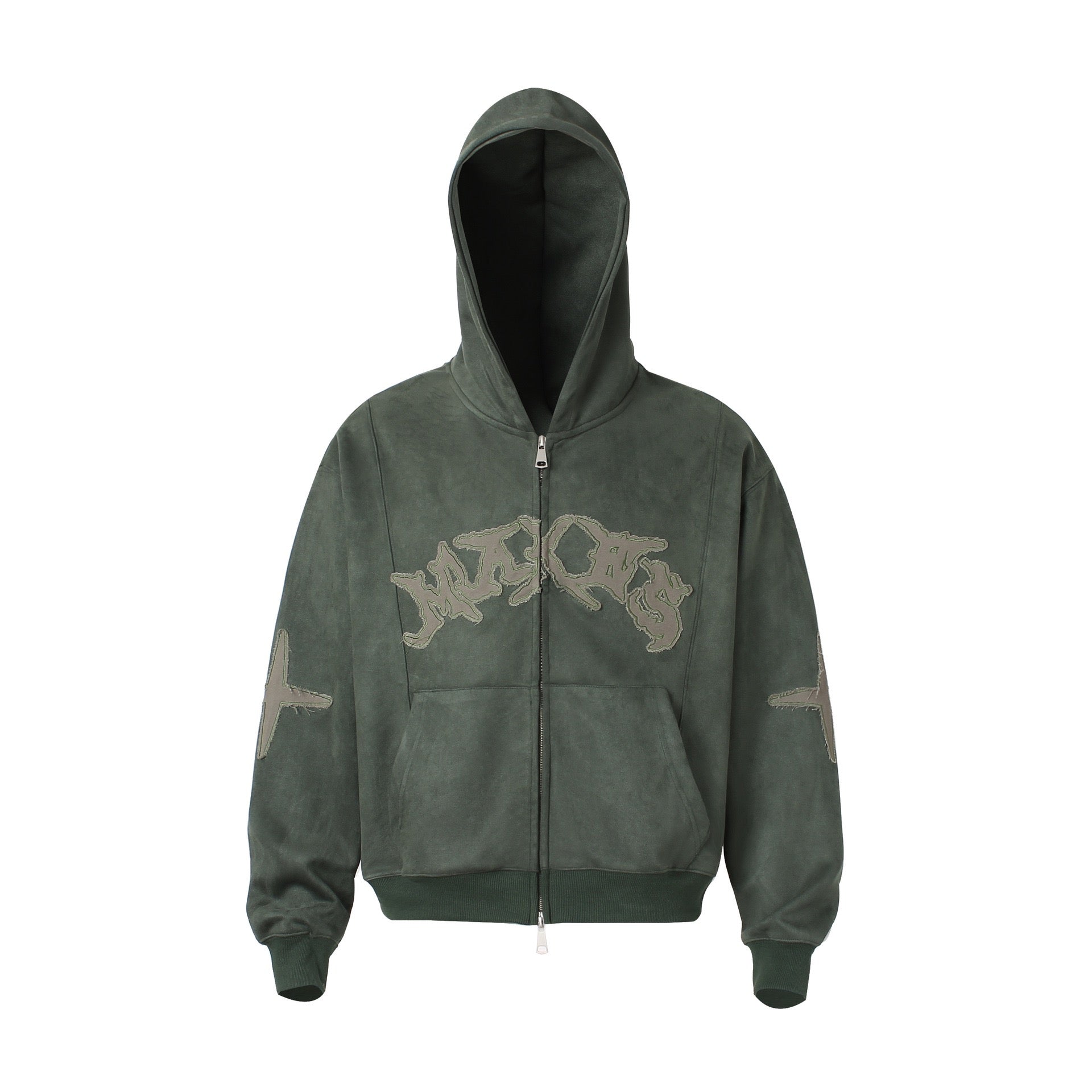 Omirad Washed Logo Zip-Up Hoodie