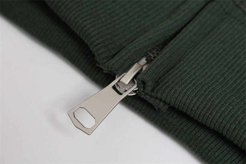 Omirad Washed Logo Zip-Up Hoodie