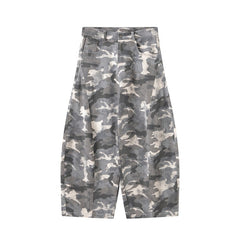 Omirad Camo Wide-Leg Denim Pants